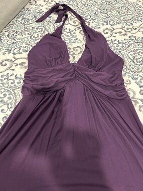 Victoria's Secret Plum Strapless Halter Evening Dress
